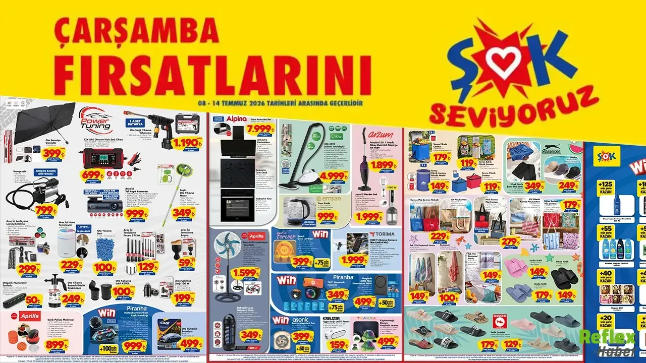 ŞOK 8 Temmuz 2026 Aktüel Ürünler Kataloğu Belli Oldu! İşte Haftanın Dikkat Çeken İndirimleri