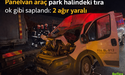 Eskişehir’de Panelvan Tır Dorsesine Saplandı 2 Kişi Ağır Yaralandı