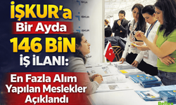 İŞKUR’a Bir Ayda 146 Bin İş İlanı: En Fazla Alım Yapılan Meslekler Açıklandı