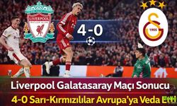 Liverpool Galatasaray Maçı Sonucu 4-0 Sarı Kırmızılılar Avrupa’ya Veda Etti