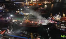 Tuzla Tersanesinde Korkutan Yangın Kuru Yük Gemisi Alevlere Teslim Oldu