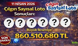 11 Nisan 2026 Çılgın Sayısal Loto Sonuçları: Büyük İkramiye 860.510.680 TL