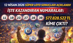 12 Nisan 2026 Süper Loto Sonuçları Açıklandı! İşte Kazandıran Numaralar: 577.828.522 TL Kime Çıktı?