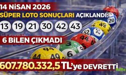 14 Nisan 2026 Süper Loto Sonuçları Açıklandı: 6 Bilen Çıkmadı, Büyük İkramiye 607.780.332,53 TL’ye Devretti