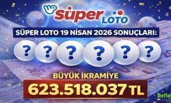 19 Nisan 2026 Süper Loto Çekiliş Sonuçları: Büyük İkramiye 623.518.037 TL
