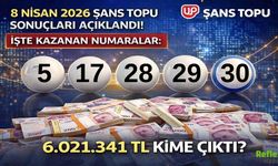 8 Nisan 2026 Şans Topu Sonuçları Açıklandı! İşte Kazanan Numaralar: 6.021.341 TL Yine Devretti