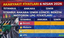 Akaryakıt Fiyatları 6 Nisan 2026 İstanbul Ankara İzmir Güncel Benzin Motorin LPG Fiyatları