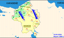 Ankara'da 19 Nisan Pazar Günü Hava Durumu: Yağmur ve Kuvvetli Rüzgar Bekleniyor