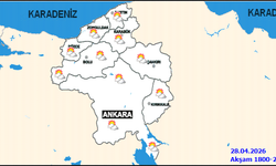 Ankara'da 28 Nisan Hava Durumu: Kuzeybatıda Sağanak Bekleniyor