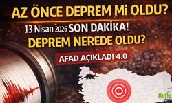 Az Önce Deprem Mi Oldu? 13 Nisan 2026 Son Dakika Deprem Nerede Oldu? AFAD Açıkladı 4.0