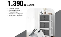 BİM'den 10 Nisan'da Yeni Aktüel Ürünler: Katlanır Dolaplar Raflarda