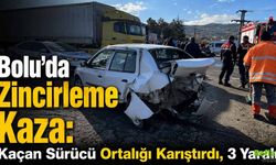 Bolu’da Zincirleme Kaza: Kaçan Sürücü Ortalığı Karıştırdı, 3 Yaralı