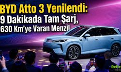 BYD Atto 3 Yenilendi 9 Dakikada Şarj 630 Km’ye Kadar Menzil