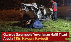 Cizre’de Şarampole Yuvarlanan Hafif Ticari Araçta 1 Kişi Hayatını Kaybetti