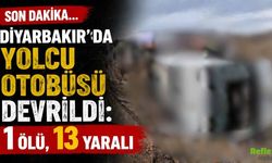 Son Dakika... Diyarbakır’da Yolcu Otobüsü Devrildi: 1 Ölü, 13 Yaralı