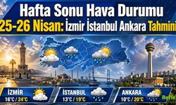 Hafta Sonu Hava Durumu 25-26 Nisan: İzmir İstanbul Ankara Tahmini