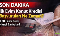 İlk Evim Konut Kredisi Başvuruları Ne Zaman? 1.20 Faizli Kredi Hangi Bankalar