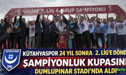 Kütahyaspor 24 Yıl Sonra 2. Lig’e Döndü Şampiyonluk Kupasını Dumlupınar Stadı’nda Aldı