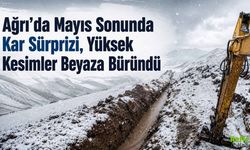 Ağrı’da Mayıs Sonunda Kar Sürprizi, Yüksek Kesimler Beyaza Büründü