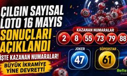 Çılgın Sayısal Loto 16 Mayıs Sonuçları Açıklandı: İşte Kazanan Numaralar! Büyük İkramiye Yine Devretti