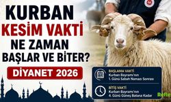 Kurban Kesim Vakti ne Naman Başlar ve Biter? Diyanet 2026
