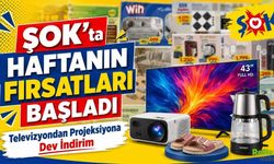 ŞOK’ta Haftanın Fırsatları Başladı: Televizyondan Projeksiyona Dev İndirim