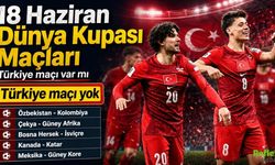 18 Haziran Dünya Kupası Maçları Neler? Türkiye maçı var mı?
