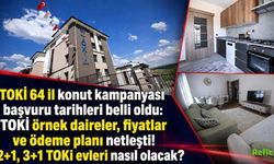 TOKİ 64 İl Konut Kampanyasında Takvim Belli Oldu, Örnek Daireler Görücüye Çıktı