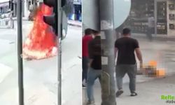 Zabıta Uyarısından Sonra Krize Girdi! Çarşı Ortasında Kendini Yaktı