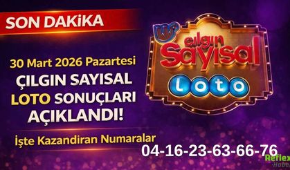 30 Mart 2026 Pazartesi Çılgın Sayısal Loto Sonuçları Açıklandı! İşte Kazandıran Numaralar: 817.7 Milyon Kim Kazandı