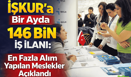 İŞKUR’a Bir Ayda 146 Bin İş İlanı: En Fazla Alım Yapılan Meslekler Açıklandı