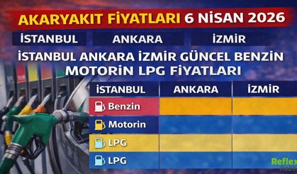 Akaryakıt Fiyatları 6 Nisan 2026 İstanbul Ankara İzmir Güncel Benzin Motorin LPG Fiyatları