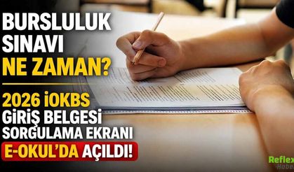 Bursluluk Sınavı Ne Zaman? 2026 İOKBS Giriş Belgesi E-Okul’da Açıldı