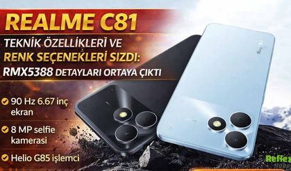 Realme C81 Teknik Özellikleri Ve Renk Seçenekleri Sızdı: RMX5388 Detayları Ortaya Çıktı