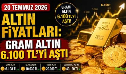 20 Temmuz 2026 Altın Fiyatları: Gram Altın 6.100 TL'yi Aştı