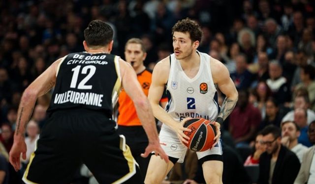 Anadolu Efes, deplasmanda ASVEL'e 103-99 mağlup oldu