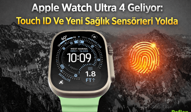 Apple Watch Ultra 4 Geliyor: Touch ID Ve Yeni Sağlık Sensörleri Yolda