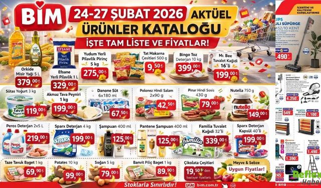 BİM 24-27 Şubat 2026 Aktüel Ürünler Kataloğu Yayınlandı İşte Tam Liste Ve Fiyatlar