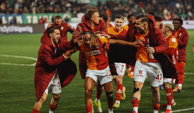 Galatasaray, Çaykur Rizespor'u deplasmanda 3-0'la geçti