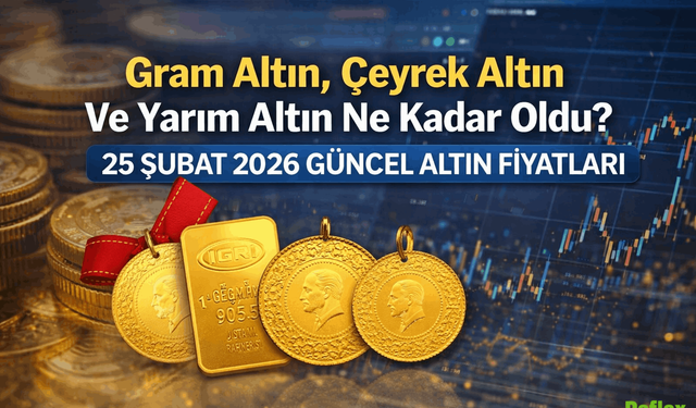 Gram Altın, Çeyrek Altın Ve Yarım Altın Ne Kadar Oldu? 25 Şubat 2026 Güncel Altın Fiyatları