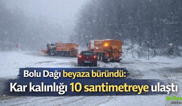 İstanbul Ankara Yolunda Kar Sürprizi Bolu Dağı 10 Santimetreyi Gördü