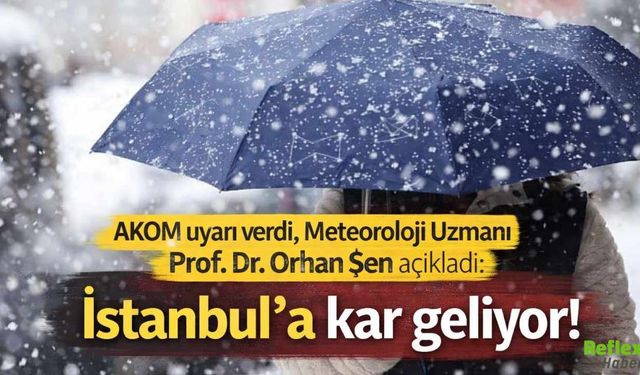 İstanbul İçin Sibirya Soğukları Uyarısı Karla Karışık Yağmur Bekleniyor