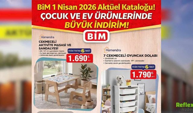 BİM 1 Nisan 2026 Aktüel Kataloğu! Çocuk Ve Ev Ürünlerinde Büyük İndirim