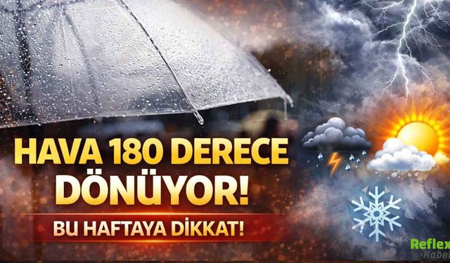 Hava 180 Derece Değişiyor Türkiye Genelinde Yağış Ve Fırtına Uyarısı