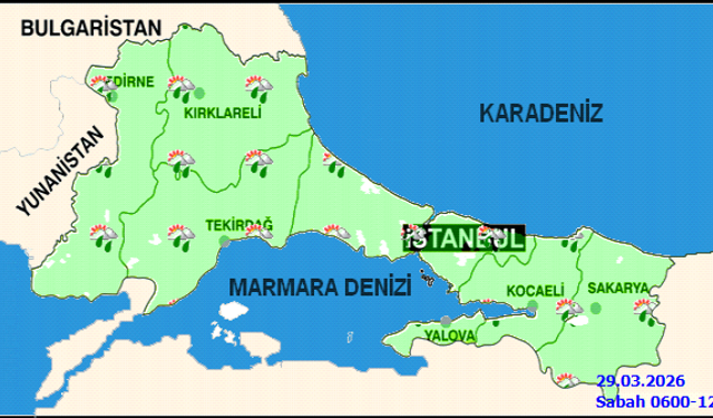 İstanbul'da Kuvvetli Yağış Uyarısı: Sıcaklıklar Düşüyor