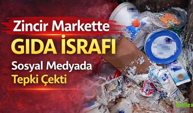 Marketin Arka Kapısında Şok Görüntüler: Süt, Yoğurt Ve Ekmekler Çöpe Gitti