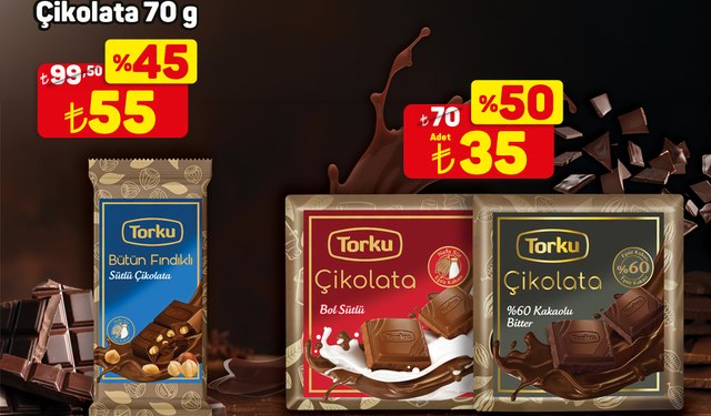 A101'de 10 TL Üzeri Alışverişlere Özel Çikolata Kampanyası Başladı