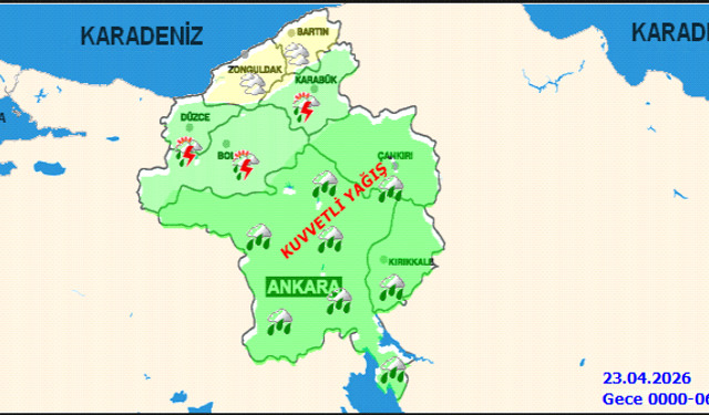 Ankara'da Kuvvetli Yağış Uyarısı: 5 Günlük Hava Tahmini