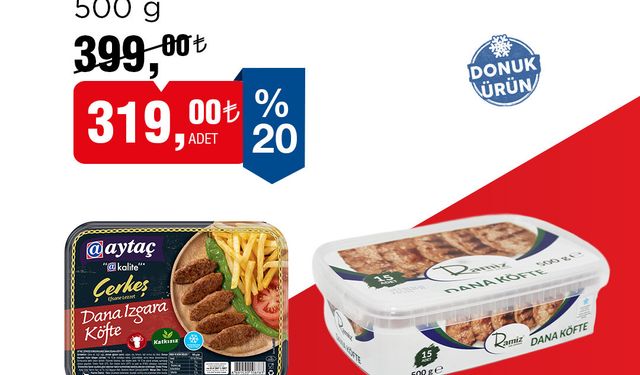 BİM'de Dana Köfte İndirimi: 3-6 Nisan Fırsatları