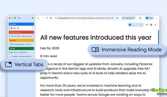 Chrome’a Büyük Güncelleme: Sekmeler Ve Okuma Deneyimi Baştan Değişti